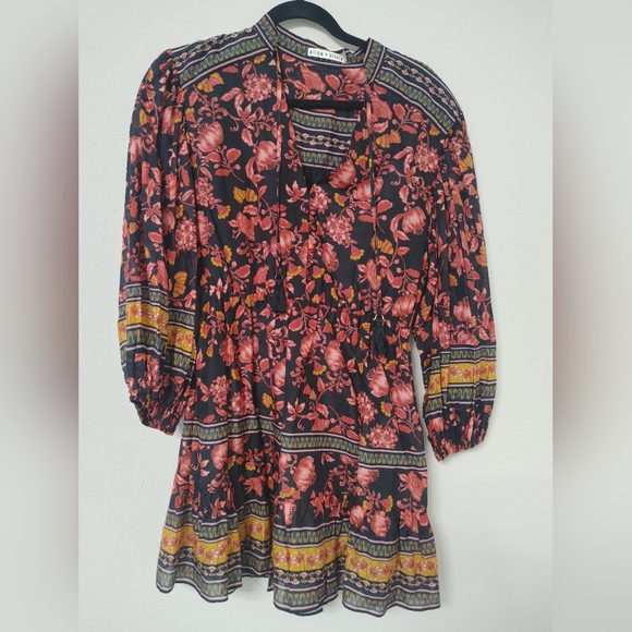 Alice + OliviaSedona Mandarin-Collar Mini Dress - Picture 7 of 10